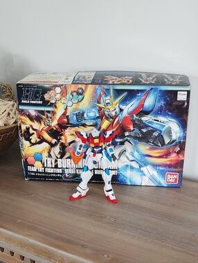Built HGBF 1/144 Try Burning Gundam - Complete w/ Accessories & Manual